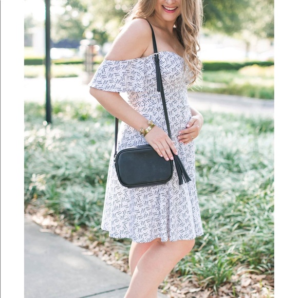 NWT ✨ Leith Black off the shoulder dress - Picture 2 of 3